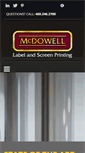 Mobile Screenshot of mcdowelllabel.com